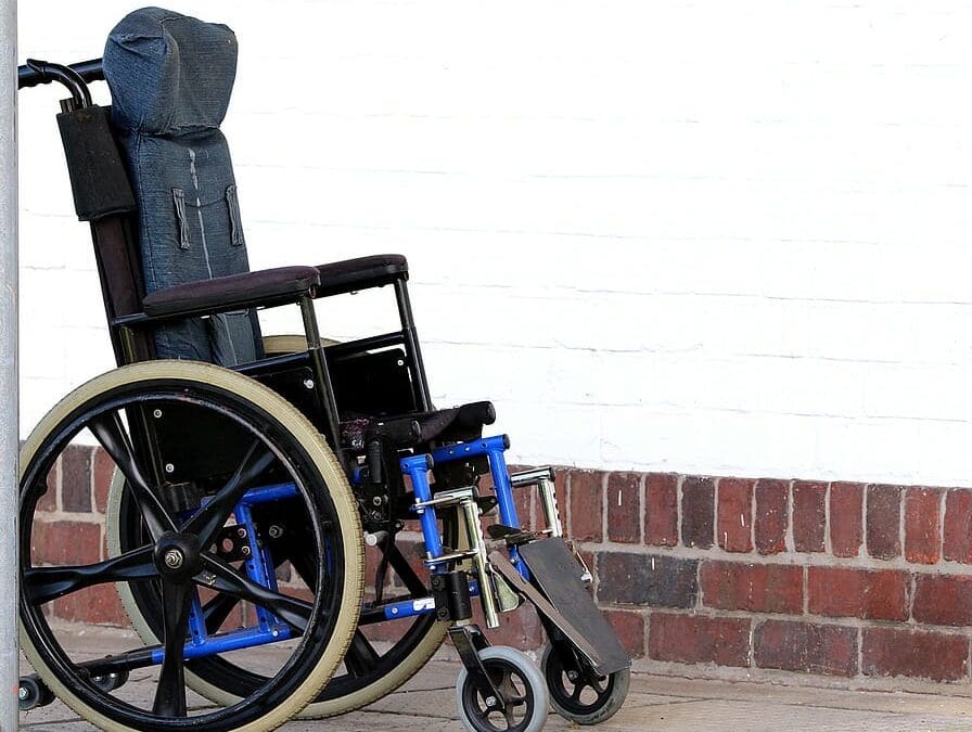 A wheel chair for the victim of a workers' compensation case in Harrisonburg, VA.