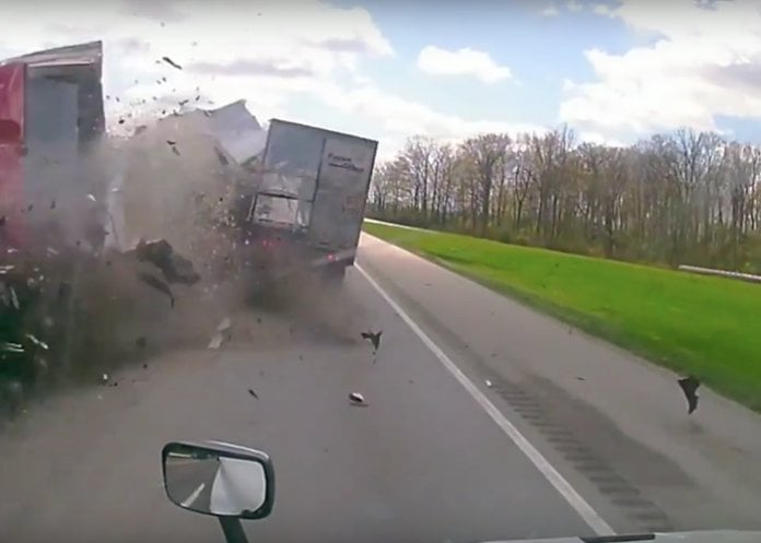 Big Truck crashes